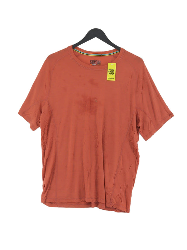 Smartwool Women's T-Shirt L Brown Wool with Lyocell Modal