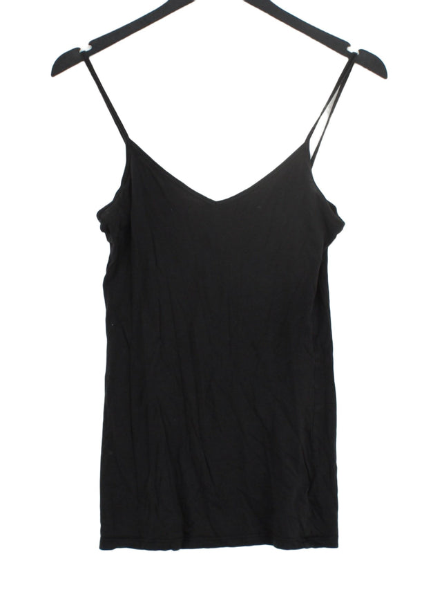 Kenneth Cole Women's Top XS Black Cotton with Spandex