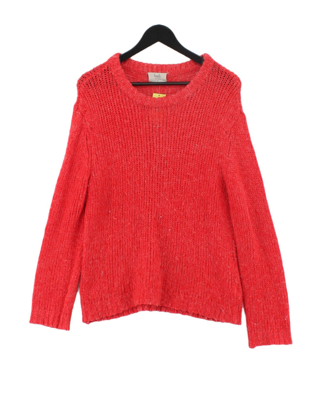 Hush Women's Jumper M Red Acrylic with Nylon, Other, Wool