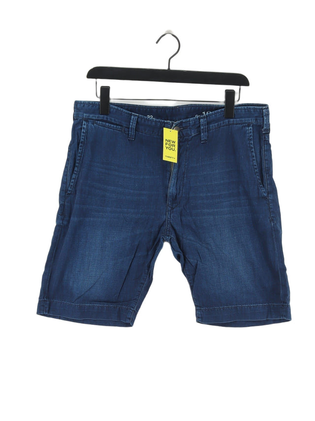 Gap Men's Shorts W 32 in Blue 100% Cotton