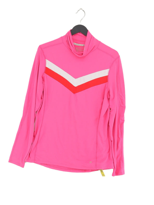 Next Women's Top UK 14 Pink Polyester with Elastane