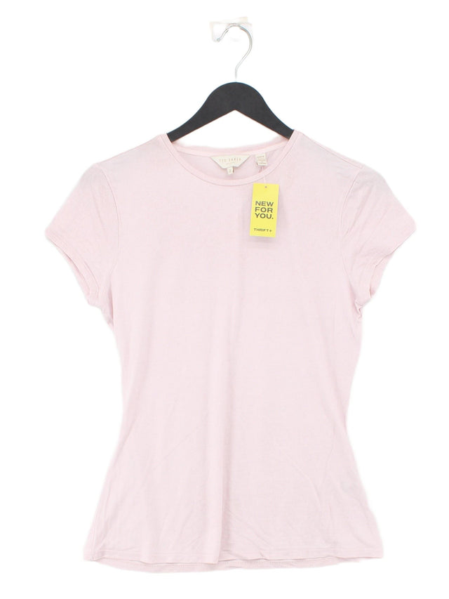 Ted Baker Women's T-Shirt S Pink 100% Other
