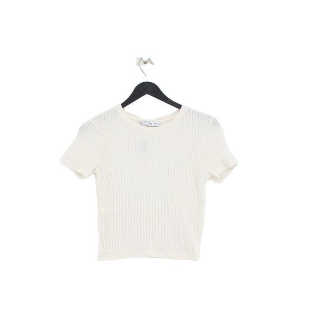 MNG Women's Top XS Cream 100% Other