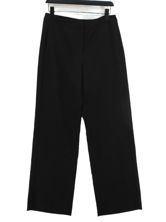 Jigsaw Women's Suit Trousers UK 12 Black Polyester with Elastane, Viscose