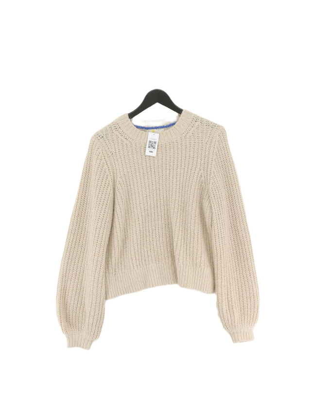 Boden Women's Jumper M Cream Acrylic with Other, Polyamide, Wool