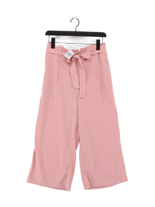 New Look Women's Suit Trousers UK 12 Pink Polyester with Elastane