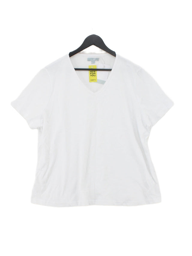 Capsule Women's T-Shirt UK 22 White 100% Cotton