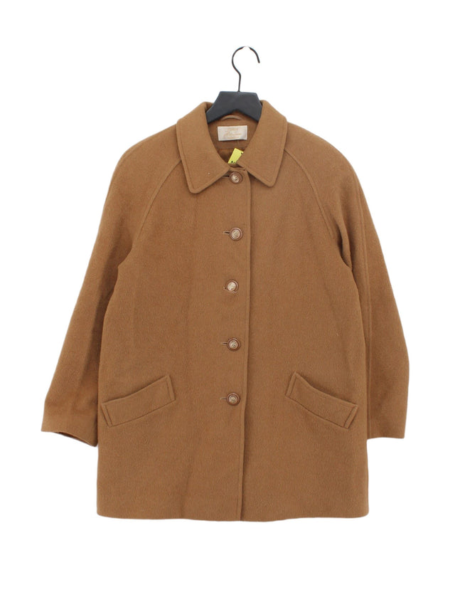 Eastex Women's Coat UK 12 Tan Wool with Other, Polyester