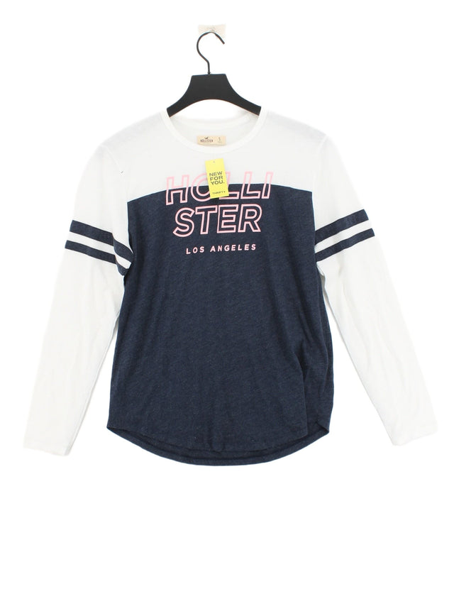 Hollister Women's Top S Blue Cotton with Polyester