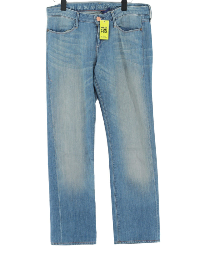 Earnest Sewn Women's Jeans W 28 in Blue Cotton with Elastane