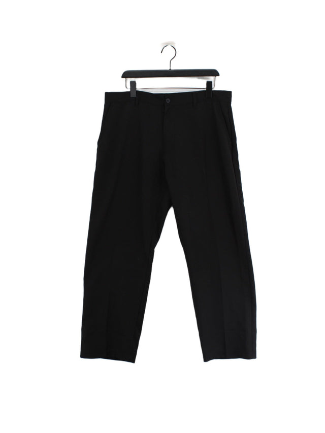 Slazenger Men's Suit Trousers W 36 in Black 100% Polyester