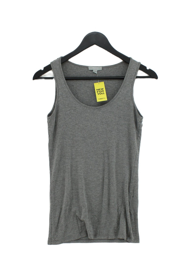 Pure Collection Women's T-Shirt UK 10 Grey 100% Other