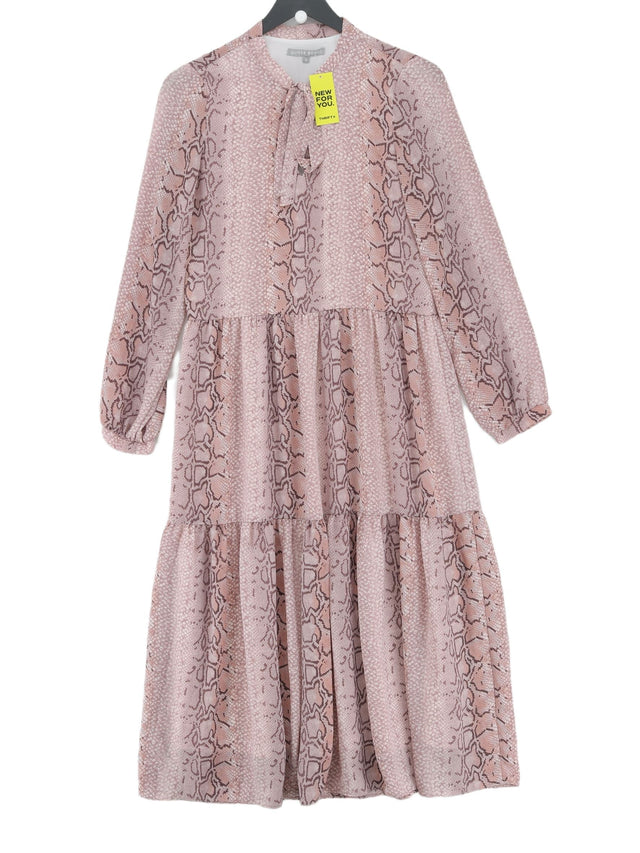 Oliver Bonas Women's Maxi Dress UK 8 Pink 100% Polyester