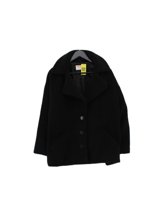 John Lewis Women's Coat L Black 100% Polyester