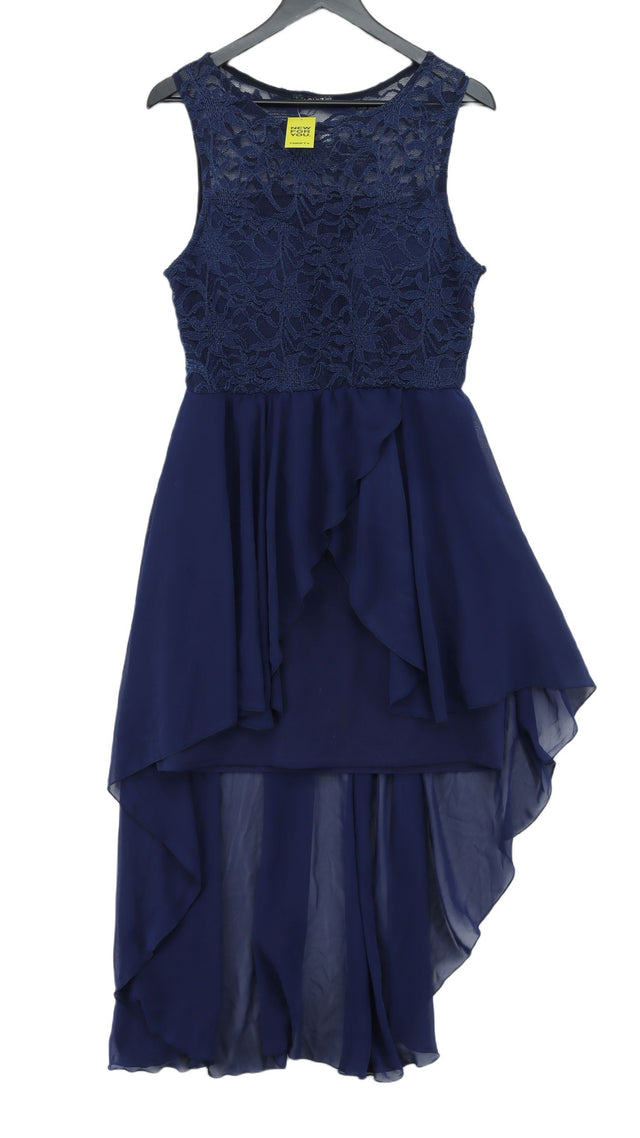 Quiz Women's Midi Dress UK 18 Blue Polyamide with Elastane, Polyester