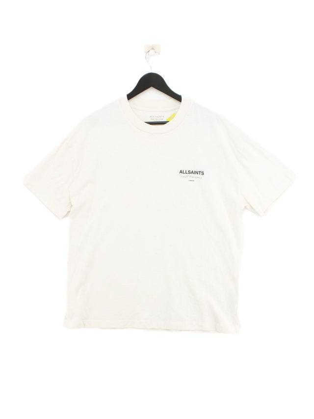 AllSaints Men's T-Shirt M White 100% Cotton