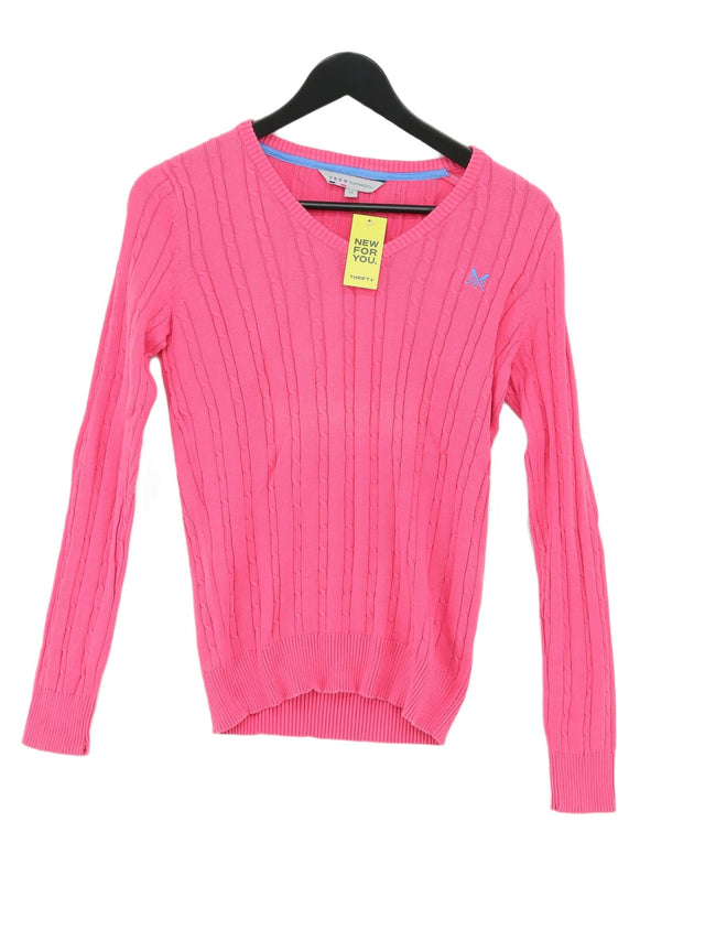 Crew Clothing Women's Jumper UK 12 Pink 100% Cotton