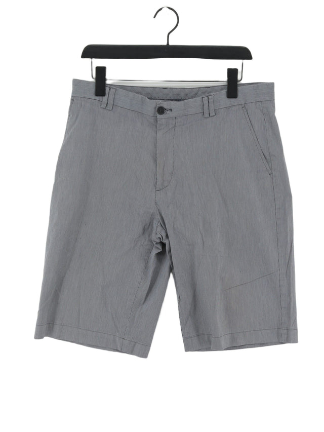 Ted Baker Men's Shorts W 36 in Grey Cotton with Elastane