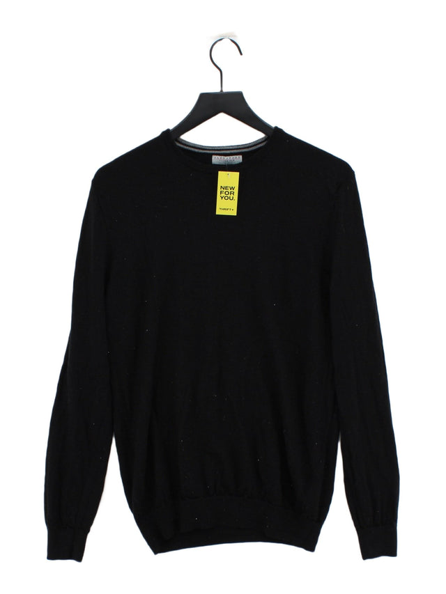 Alexandre Savile Row Men's Jumper L Black 100% Wool