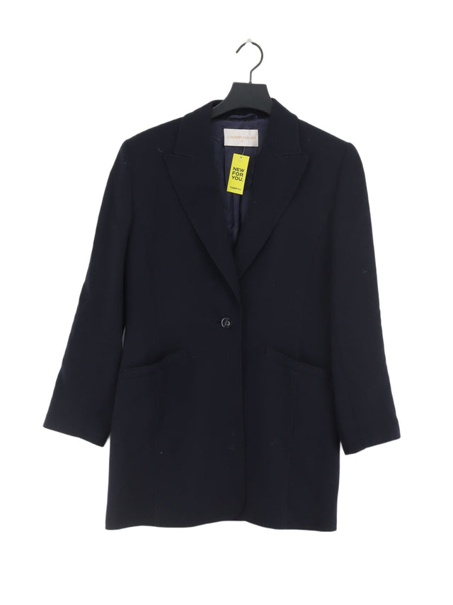 Country Casuals Women's Blazer UK 12 Blue Wool with Viscose