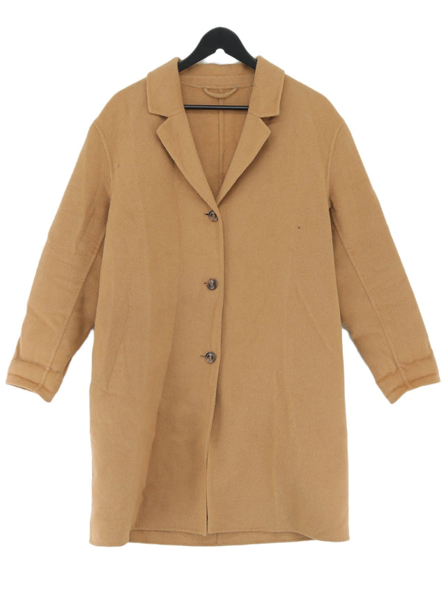 Stockholm Atlier & Other Stories Women's Coat UK 8 Tan Wool with Polyester