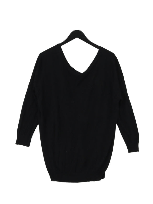 Zara Knitwear Women's Jumper M Black Viscose with Acrylic