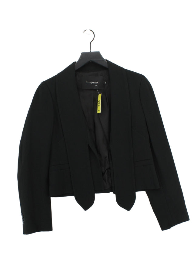 Tara Jarmon Women's Blazer UK 12 Black Other with Viscose