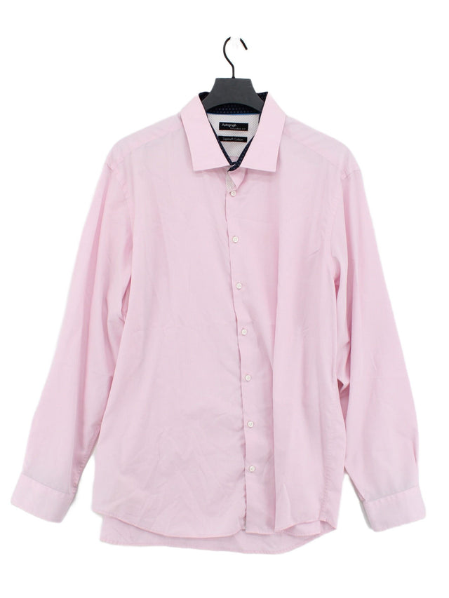 Autograph Men's Shirt Chest: 41 in Pink 100% Cotton