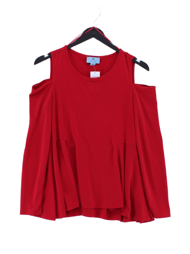 Cece Women's Top XS Red Polyester with Spandex
