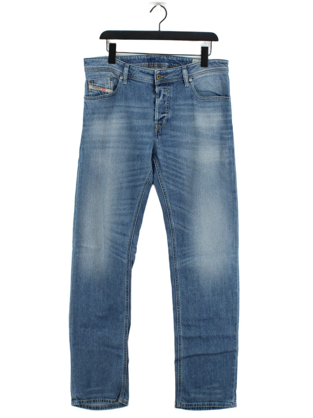 Diesel Women's Jeans W 34 in Blue Cotton with Elastane