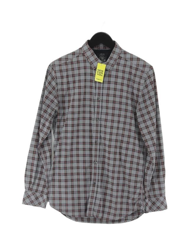 Diesel Men's Shirt S Grey Cotton with Other, Polyester