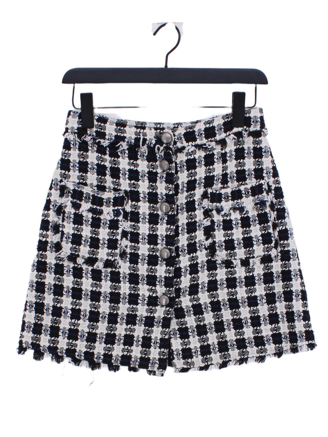 Zara Basic Women's Midi Skirt S Black 100% Other