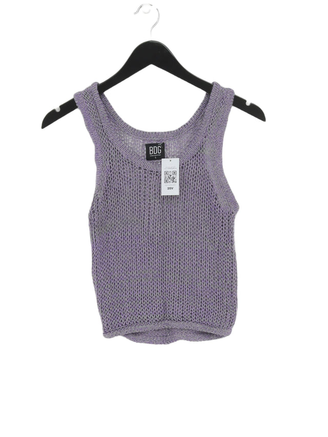 BDG Women's Jumper L Purple 100% Other