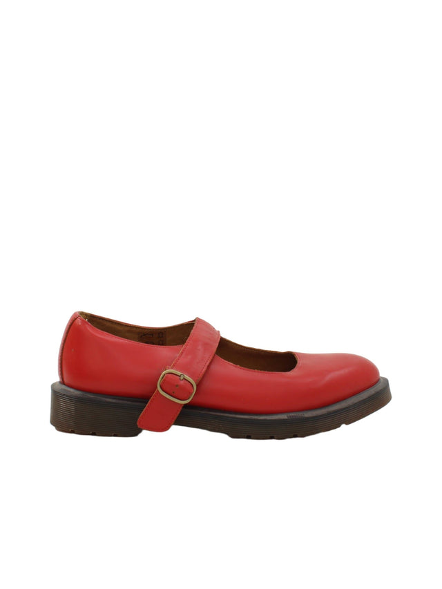 Dr. Martens Women's Flat Shoes UK 6 Red 100% Other