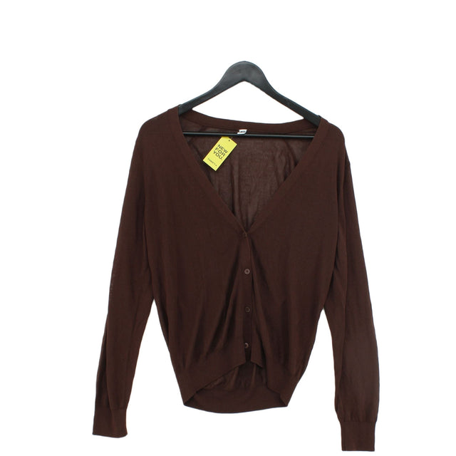 Uniqlo Women's Cardigan L Brown 100% Other