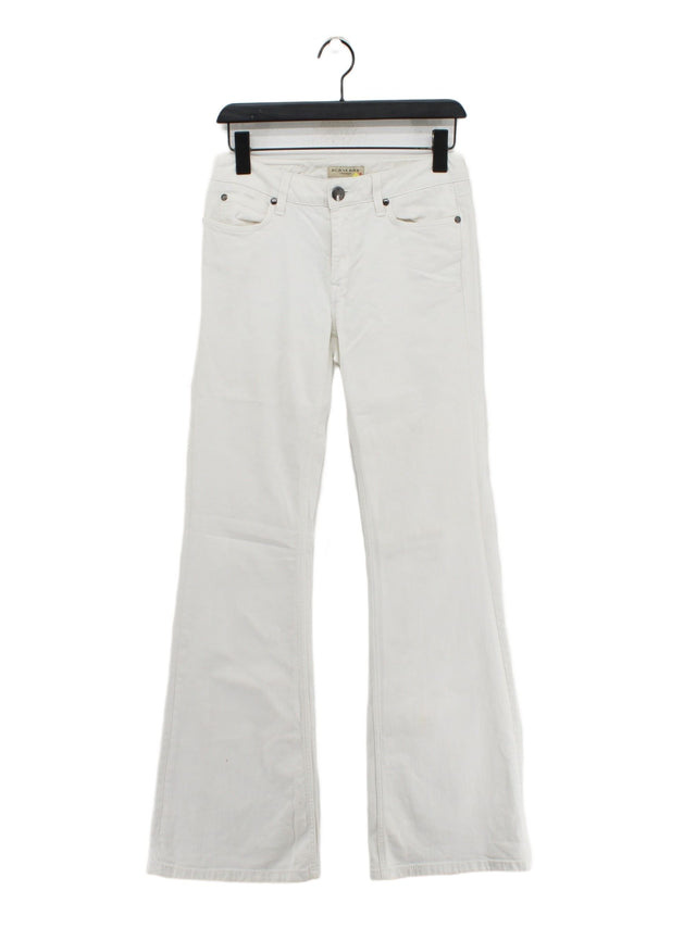 Burberry Women's Jeans W 28 in White Cotton with Elastane
