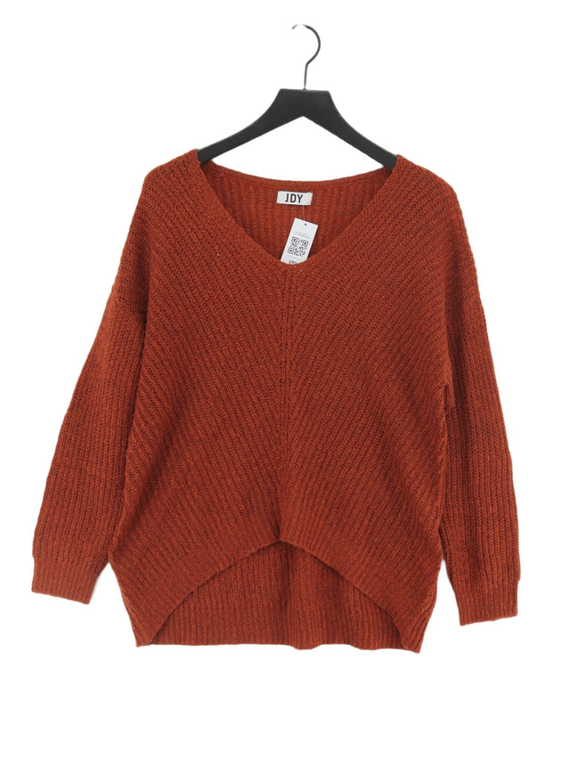 JDY Women's Jumper L Brown Acrylic with Polyester