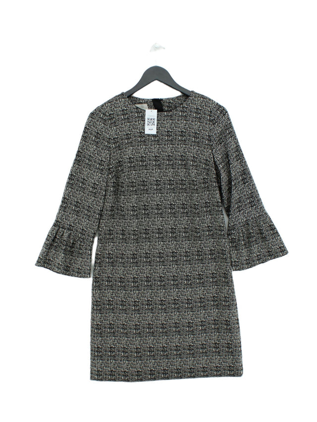 Hobbs Women's Midi Dress UK 10 Grey Polyester with Elastane, Viscose