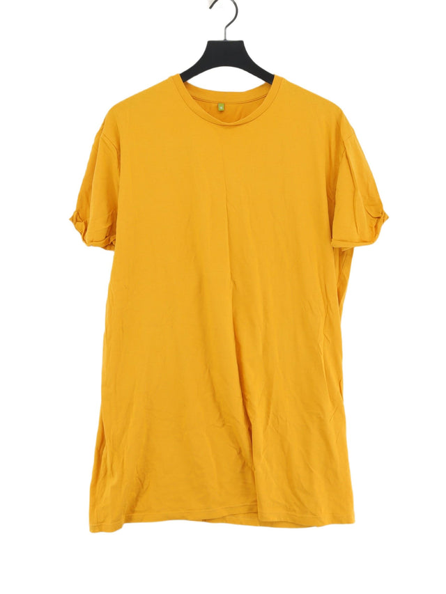 Rapanui Women's T-Shirt UK 16 Yellow 100% Cotton