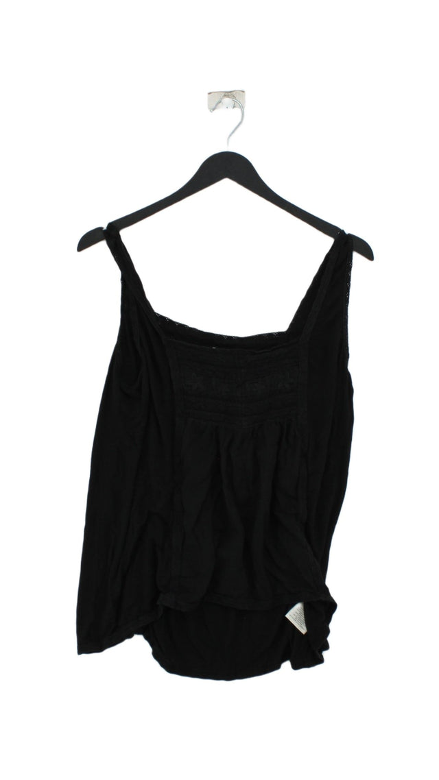 Ralph Lauren Women's T-Shirt L Black Viscose with Cotton