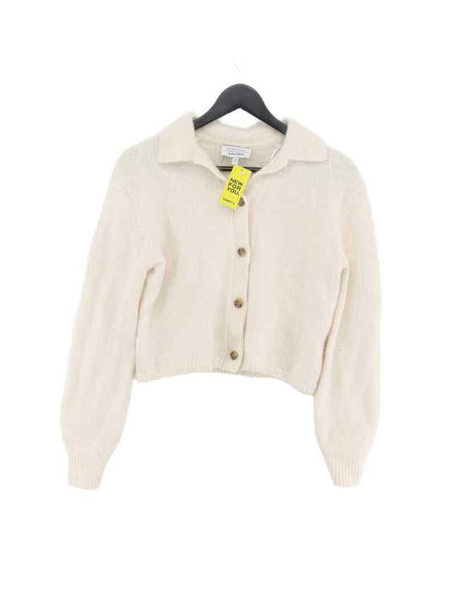 & Other Stories Women's Cardigan S Cream Wool with Polyamide