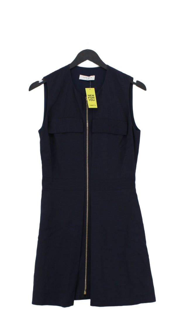 Sandro Women's Midi Dress S Blue 100% Viscose