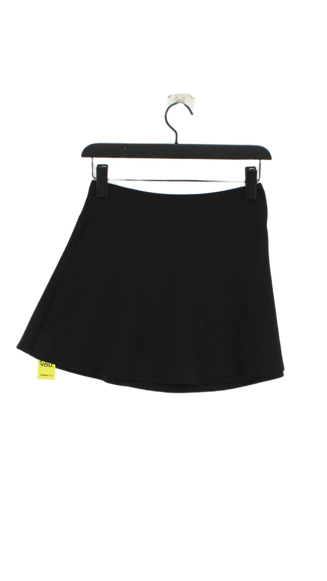 American Apparel Women's Midi Skirt M Black Polyester with Elastane