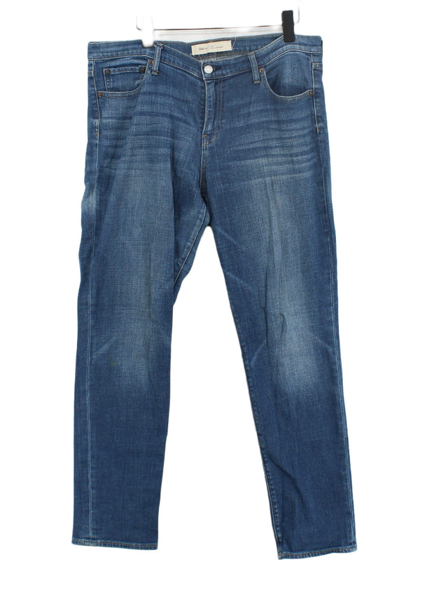 Gap Men's Jeans W 32 in Blue Cotton with Elastane, Spandex