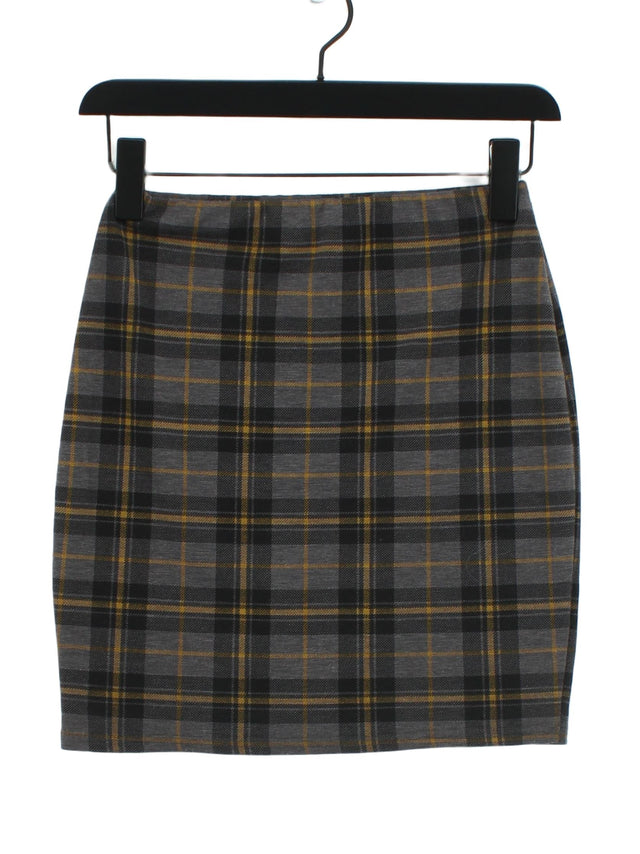 New Look Women's Midi Skirt UK 6 Grey 100% Other