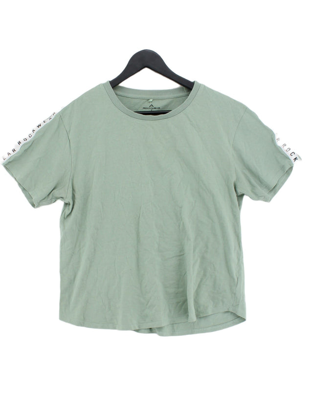 Rocawear Women's T-Shirt UK 12 Green 100% Cotton