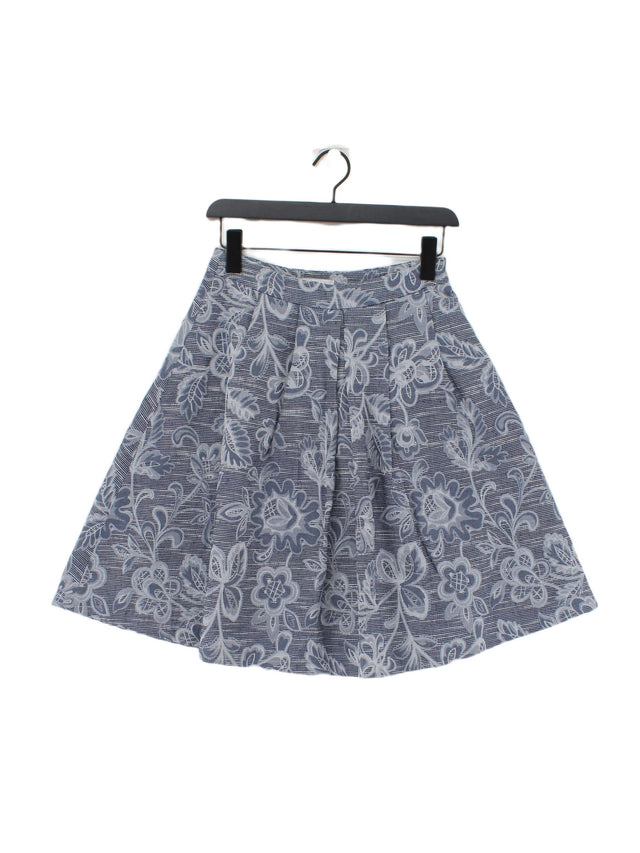 Kew 159 Women's Midi Skirt XS Blue Viscose with Cotton, Polyester