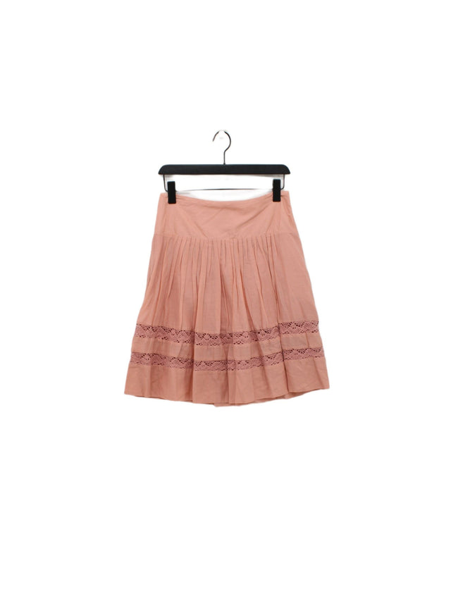 Joseph Women's Midi Skirt UK 8 Pink 100% Cotton