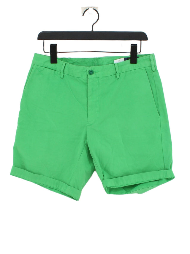 Ralph Lauren Men's Shorts W 32 in Green 100% Cotton