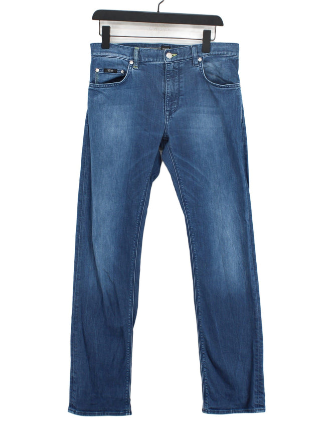 Boss Women's Jeans W 32 in Blue Cotton with Elastane